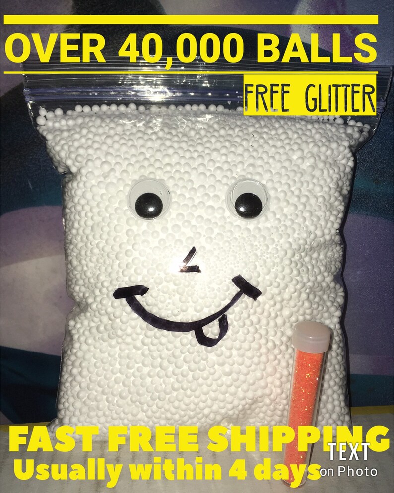 Bean Bag Balls for Slime Styrofoam Beads Etsy