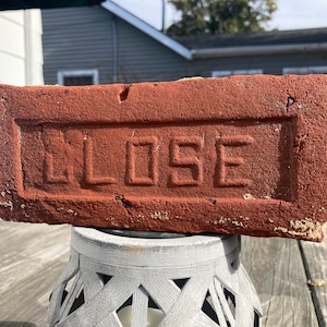 Reclaimed Brick Close 100 year old red clay brick hand made
