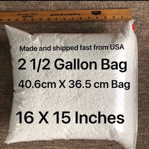 Doll filler styrofoam bean bag balls new white
