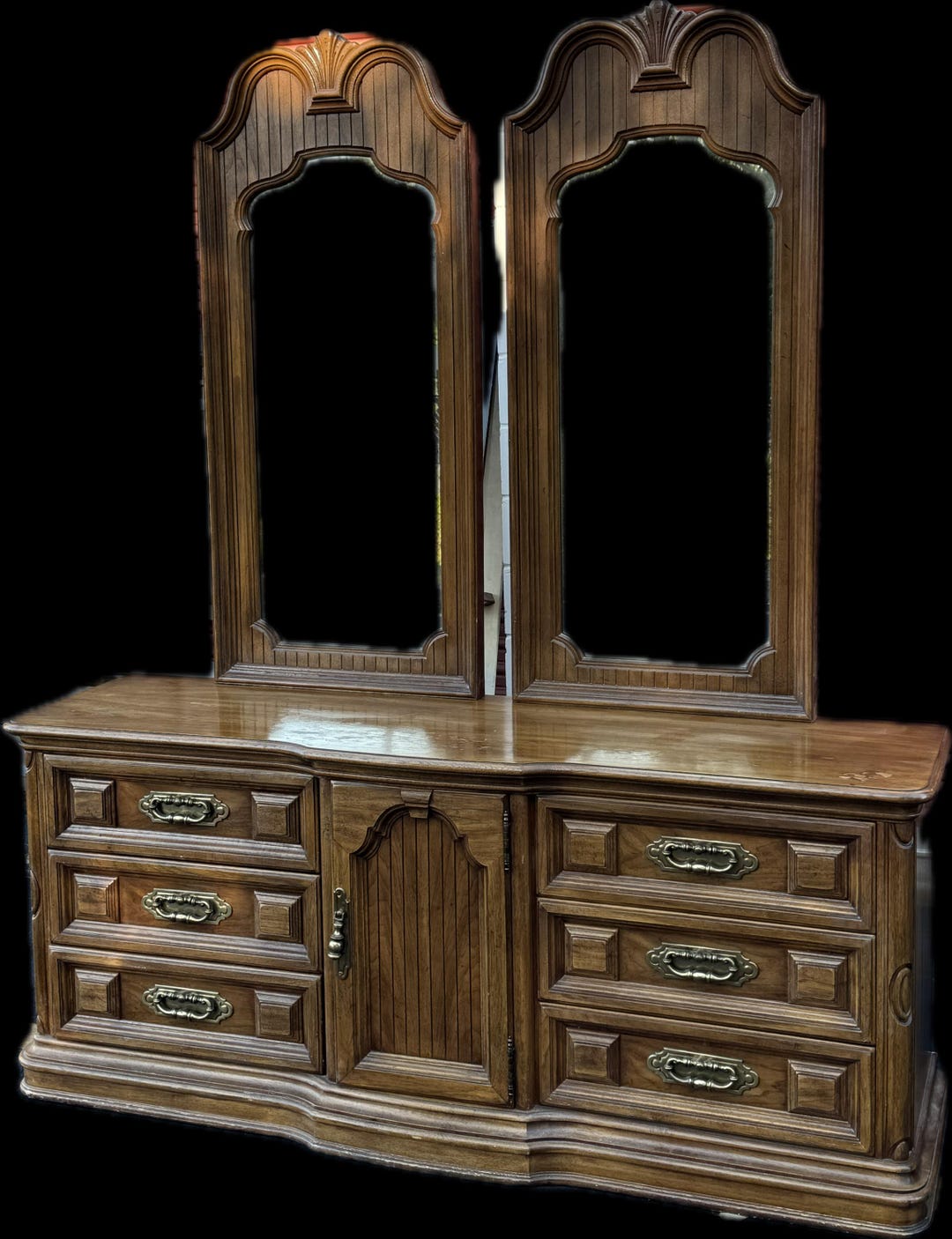 Mid Century Modern ANTIQUE DRESSER and Mirrors Vintage Furniture - Etsy
