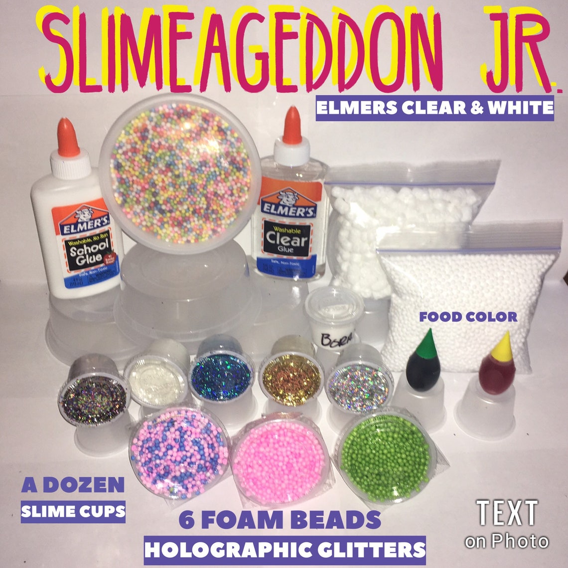 Elmers clear glue SLIMEAGEDDON JR SLIME kit elmers glue Etsy