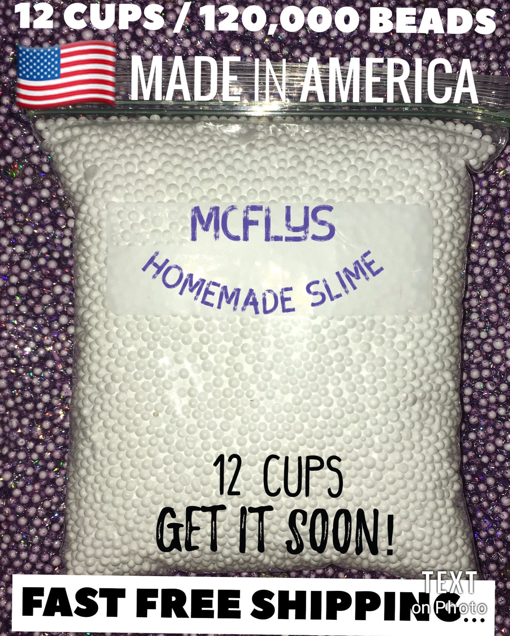 Foam Balls Styrofoam Beads Styrofoam Balls Make Crunchy Slime Etsy