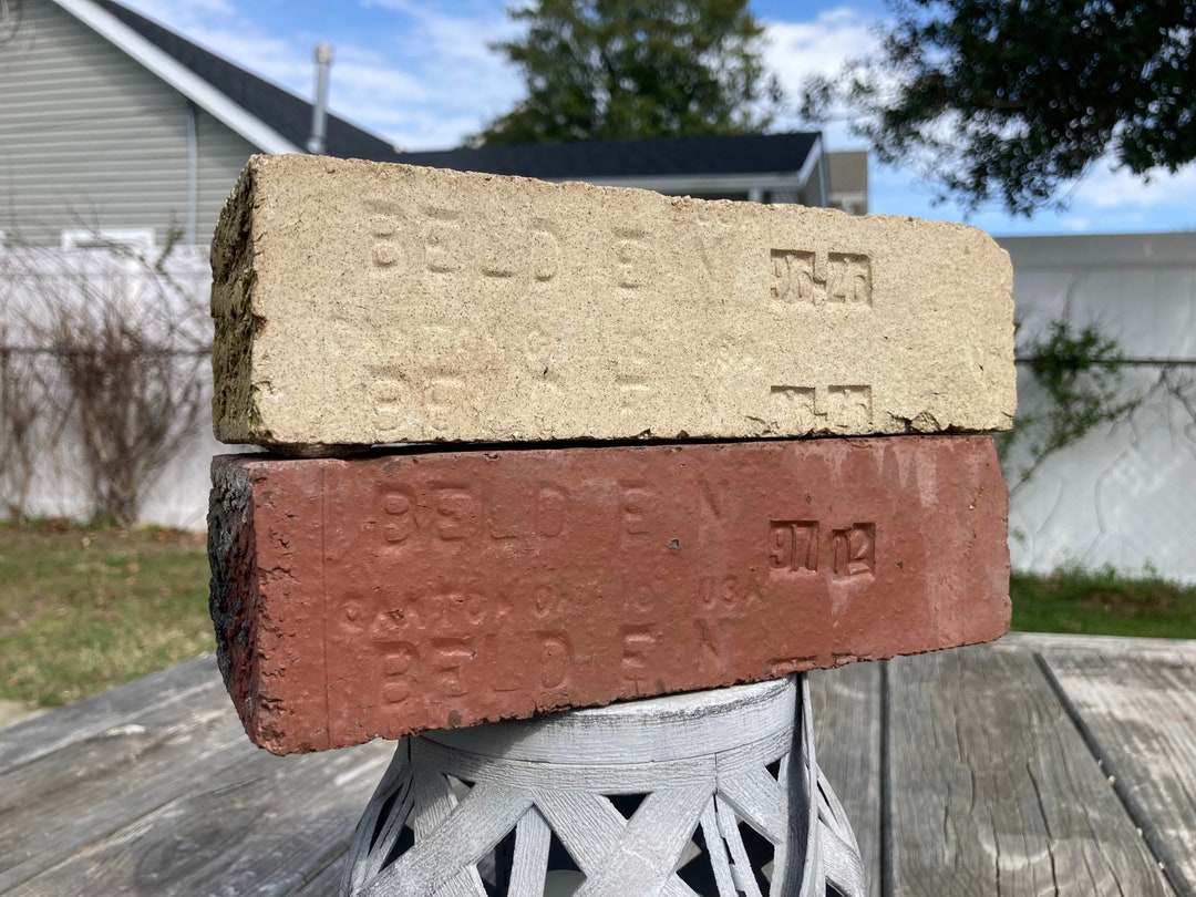 Reclaimed Brick Pavers Belden Canton Ohio 2 Engineering Bricks Etsy