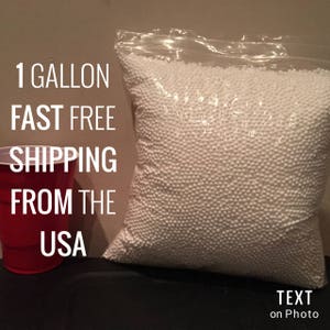 foam balls for slime STYROFOAM beads, balls, slime, micro balls 1 Gallon 16 CUPS! + 3D Holographic Glitter