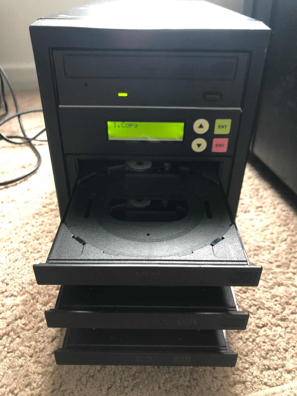 DVD duplicator 3 DVDs from one quick make copies fast Etsy