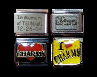 Word Italian Charms 9mm  I Love Charms, Tsunami, Charms, Longaberger