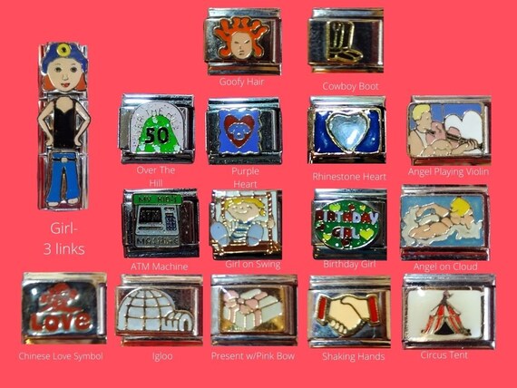 Miscellaneous Italian Charms 9mm Graduation Over The Hill Etsy