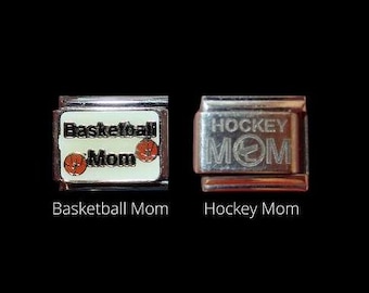 Sports (Listing 2 of 2 ) Italian Charms 9mm-Bowling, Basketball, Hockey, Cheer, Soccer, Volleyball