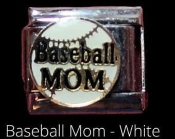 Baseball/Softball Italian Charms 9mm - Play Ball, I Love Baseball, Glove & Ball, Ball Cap, Baseball Mom, Play Ball, Baseball Fun