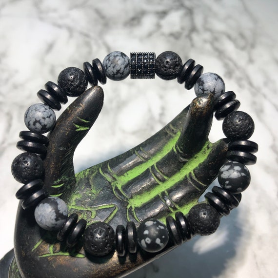 Mens / Womens Good Luck Feng Shui Obsidian Bracelet been Blessed by a  Buddhist Monk - Etsy