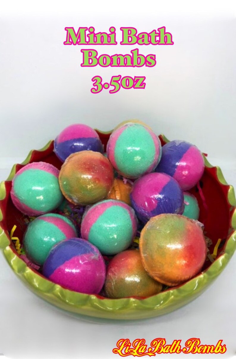 Wholesale Mini Sized Foaming Bath Bombs Highly pigmented | Etsy
