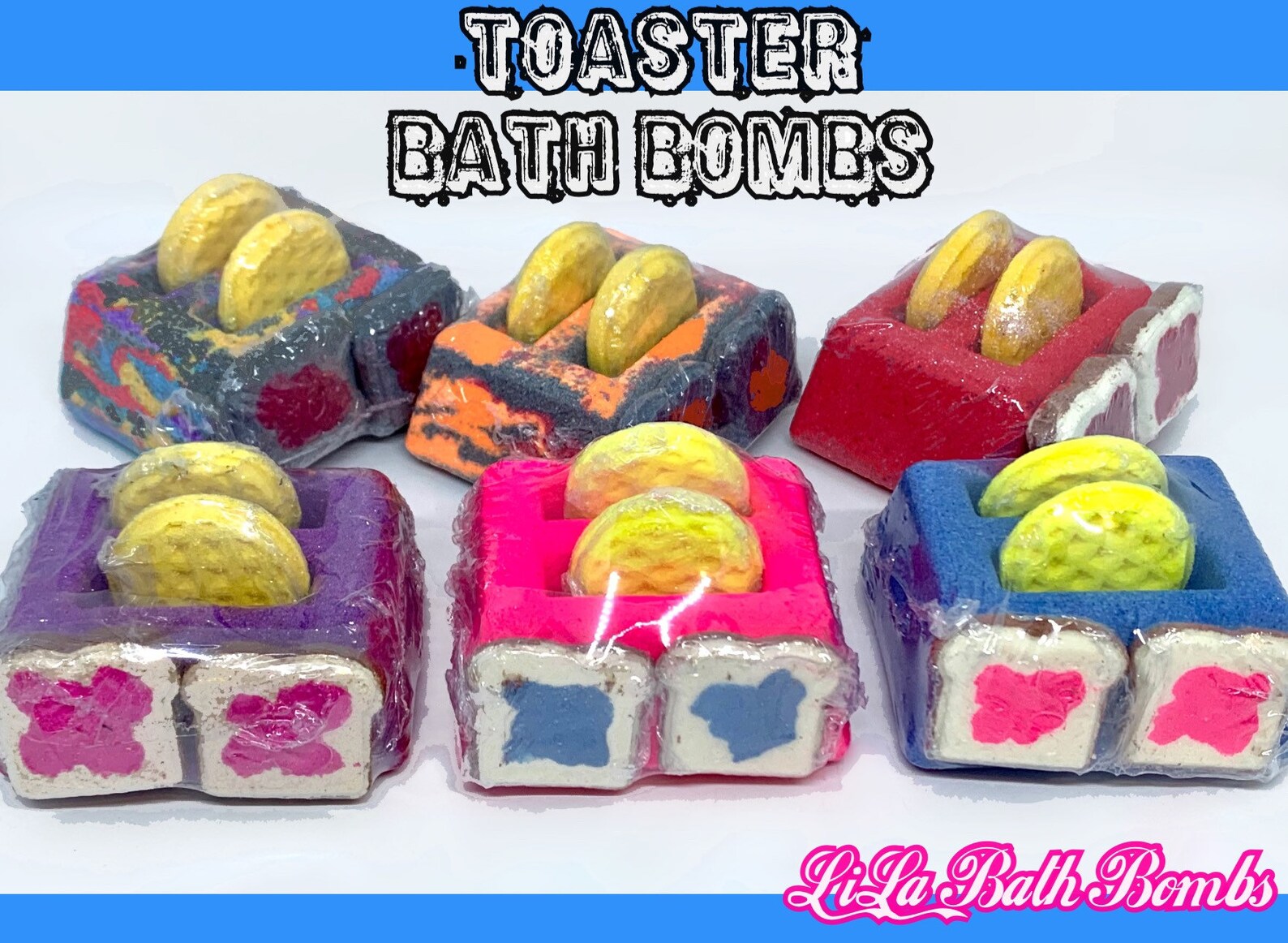 Toaster Bath Bomb With Mini Waffles and Toast lg 6oz FREE | Etsy