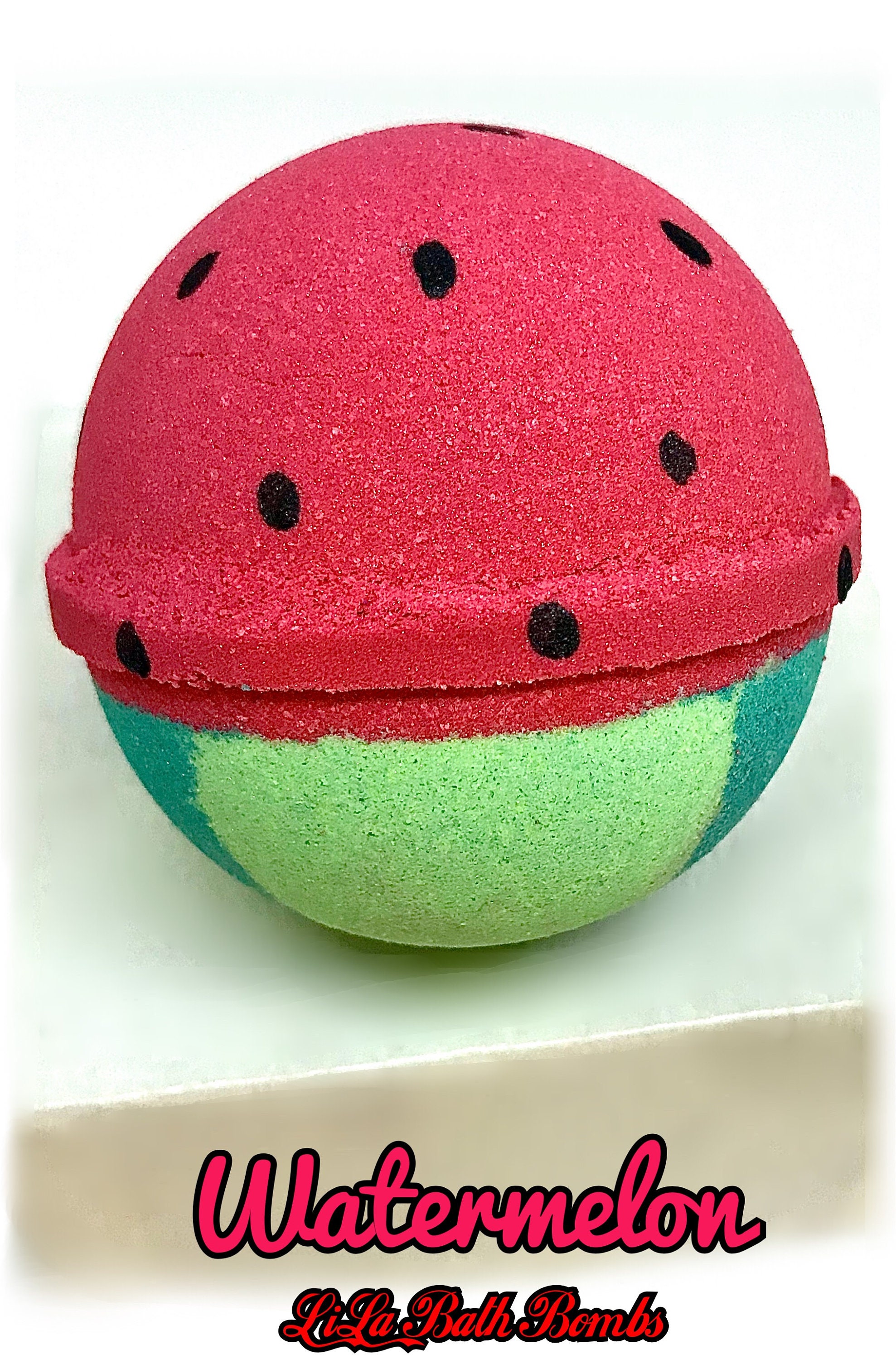 Watermelon Bath Bomb fizzy foamy highly pigmented Etsy