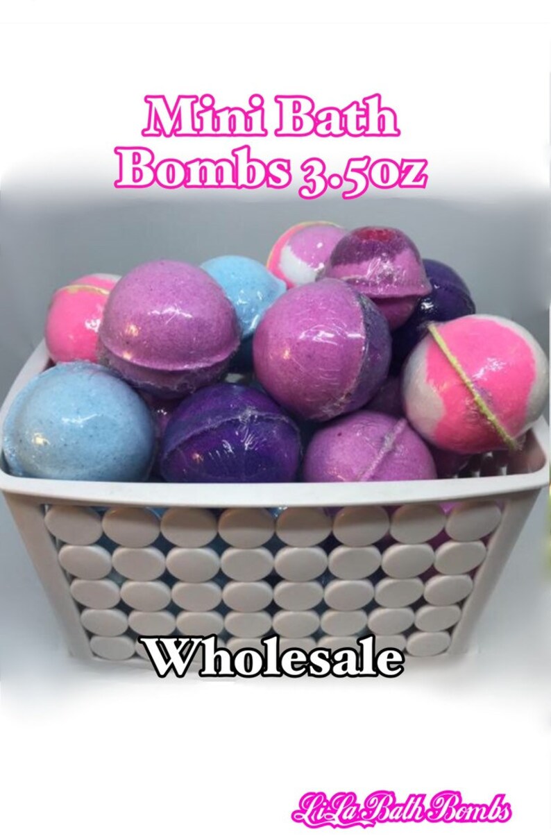Wholesale Mini Sized Foaming Bath Bombs Highly pigmented | Etsy