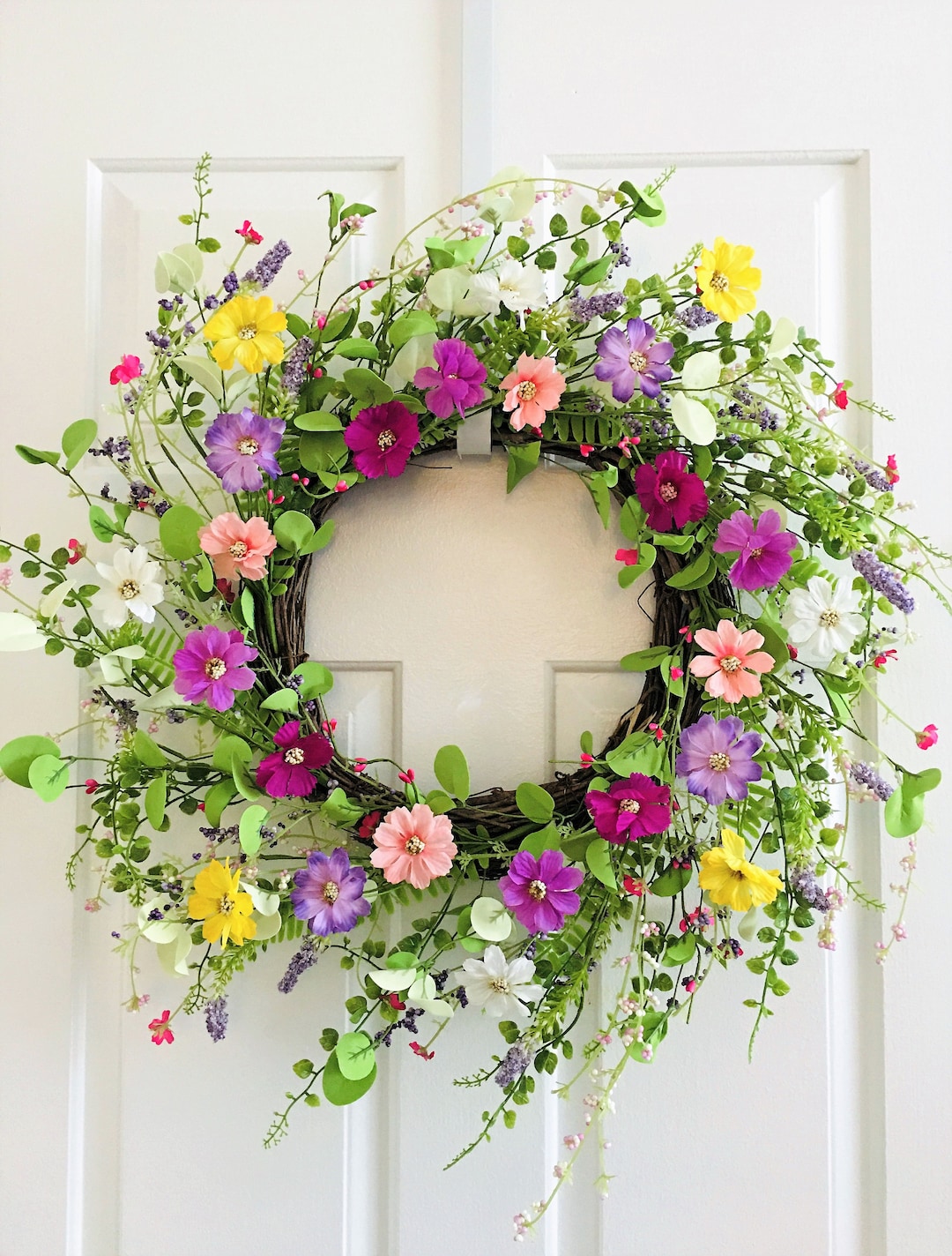 Spring/summer Wreaths for Front Door Flower Berry Wreath