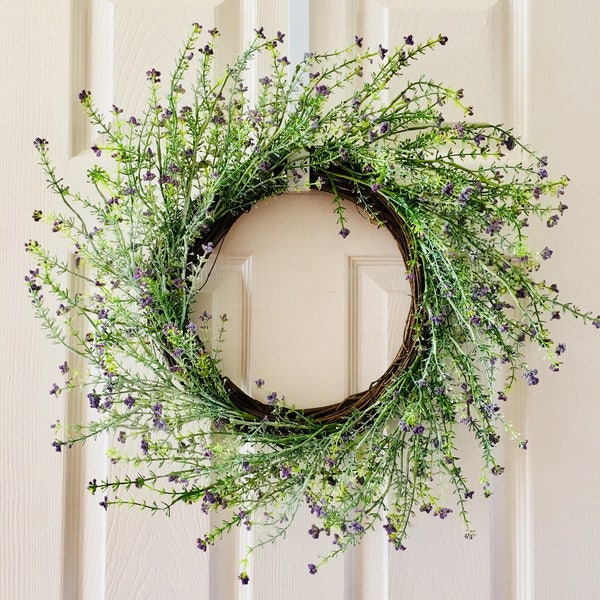 Spring wreath,Berry flower wreath, Wreath for front door,Summer flower wreath,Everyday wreath