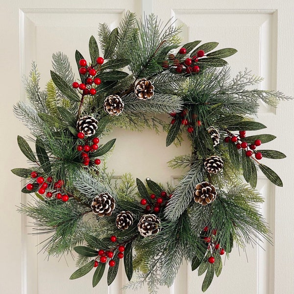 Pinecone Wreath - Etsy