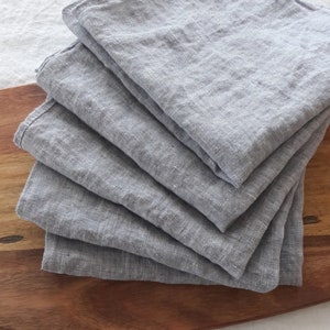 Linen Napkins. Organic Linen Napkins Set of 4,6,8,10. Stonewashed Shabby Chic Look Soft Napkins. Table Linen. Organic Linen. 100% flax