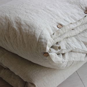 Linen Duvet Cover.  Stonewashed Organic Softened Comfortable Duvet cover.  100% Linen Twin Double Full King CalKing Queen AU sizes.
