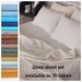 Linen Sheet Set 4 pcs 2 pcs pillowcases, flat sheet, fitted sheet. Linen Sheets. Bed linen Twin Full Queen King CalKing size. in 30 colors 