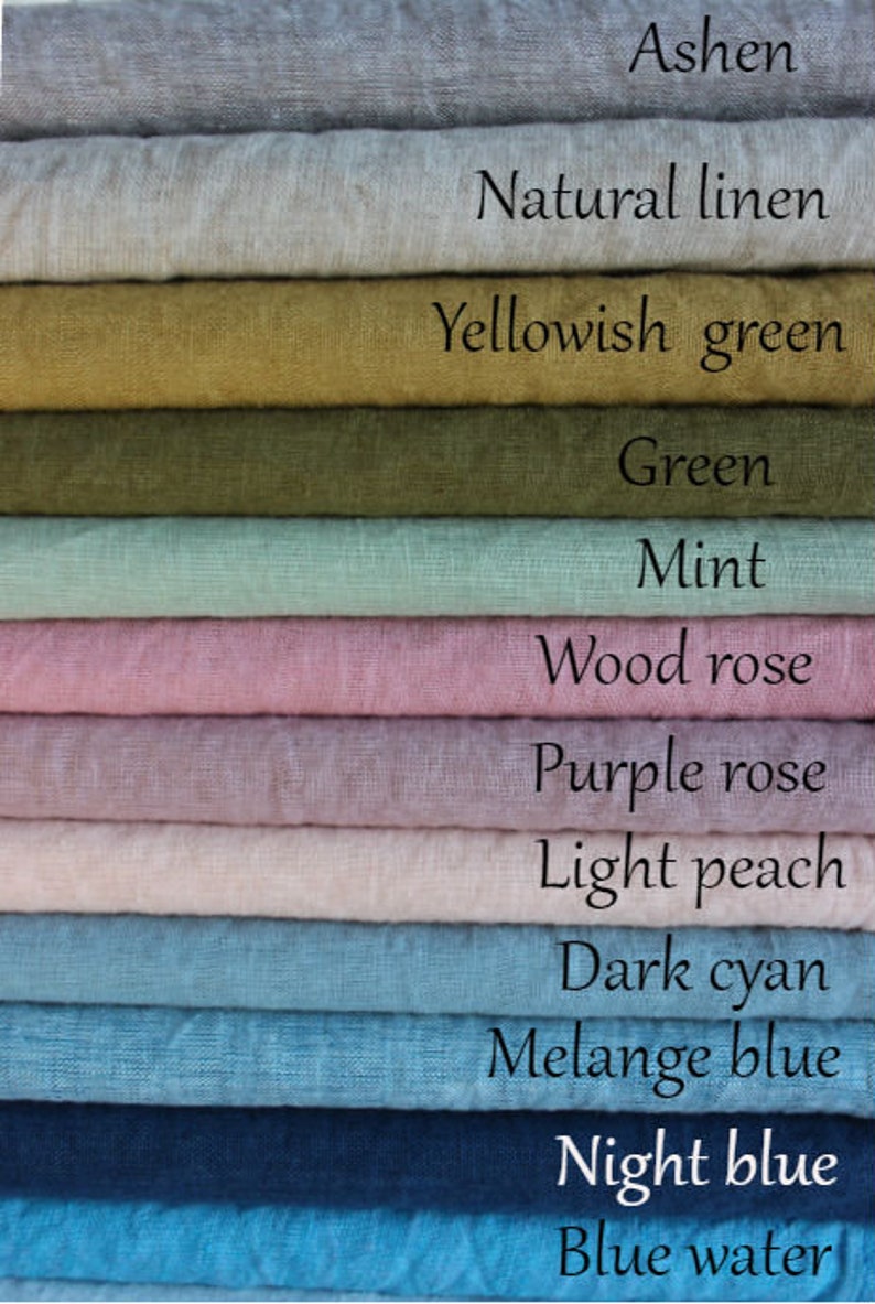 Organic linen sheet set. Stonewashed softened linen flat sheet Etsy