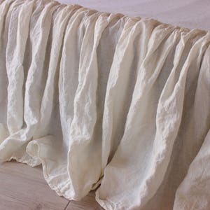 Linen bedskirt Dust ruffle bedskirt Linen valance Organic linen bed skirt US Twin Full Twin XL Queen CalKing King size Farmhouse dust ruffle image 8