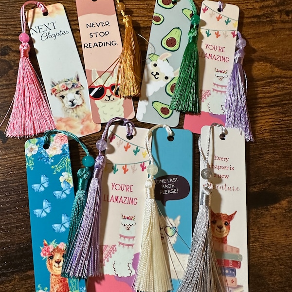 Metal llama bookmarks, Bookmarks, Metal bookmarks, Llama bookmarks, Love to read bookmarks, Cute Bookmarks, book accessory, reading gifts