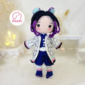 Crochet Doll Pattern, Anime Amigurumi Doll Pattern Shi bobu