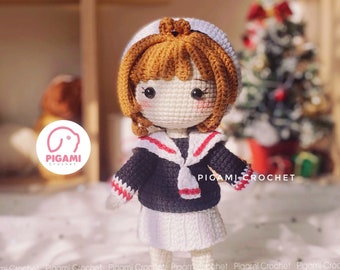 Crochet Doll Pattern: Amigurumi Saku Uniform (PDF Pattern)