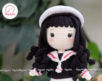 Crochet Doll Pattern, Anime Tomo Amigurumi Pattern