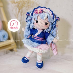 Crochet Doll Pattern, Miku doll, Amigurumi Pattern Anime