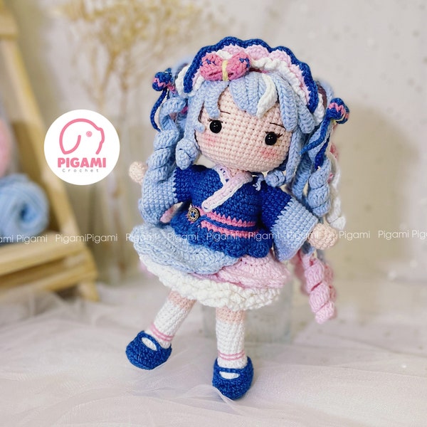 Miku Crochet Doll Pattern Amigurumi Doll Pattern Anime