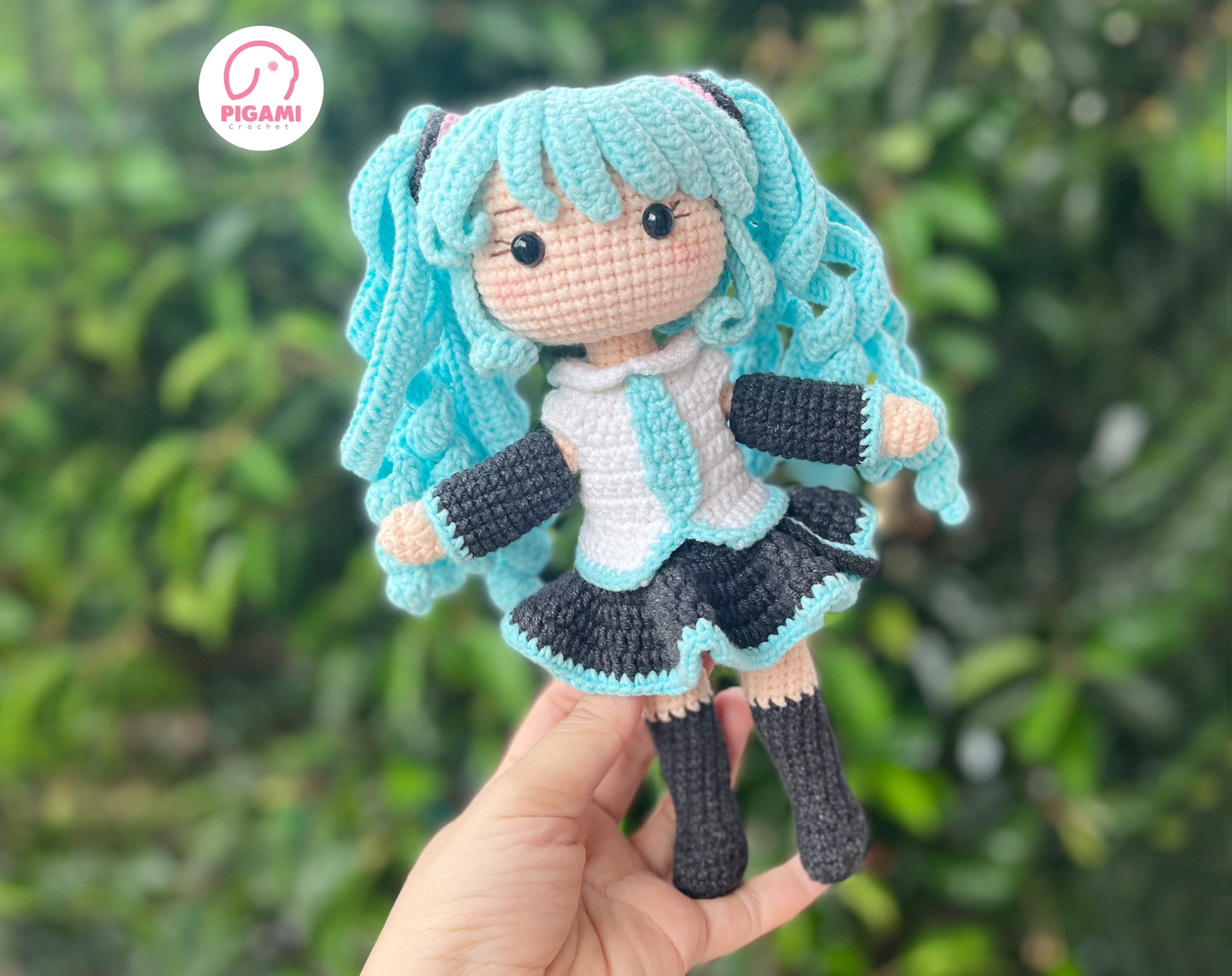 かぎ針編みの人形パターン、初ミク、あみぐるみパターン アニメ - Etsy