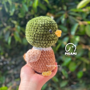 Mallard Duck Crochet Pattern, Animal Amigurumi Pattern