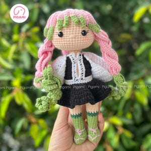 Crochet Doll Pattern, Mit Suri doll, Amigurumi Pattern Anime
