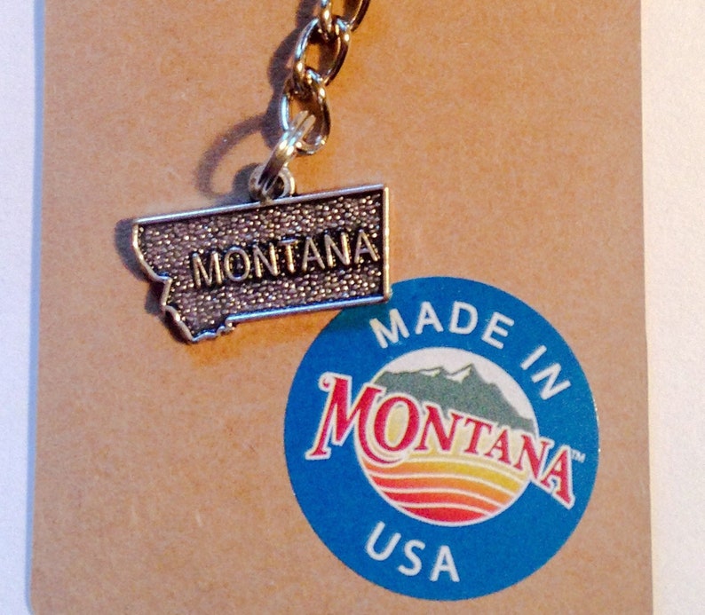 Vintage Style Montana Keychain Made in Montana Montana Etsy