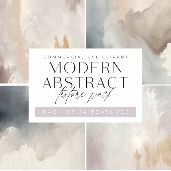 Modern Abstract Texture Clipart, Neutral Beige, Brown, Gray Minimal Watercolor Backgrounds, Alcohol Ink, jpeg, commercial use