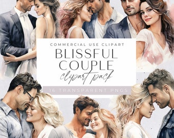 Couple Hugging Clipart, Valentines Night Clip Art, Wedding Anniversary Graphics, Watercolor Love Png, Kissing Illustration, Commerical Use