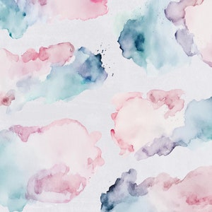 Gender Reveal Watercolor Washes Clipart, Pink and Blue Texture Backgrounds for commercial use, Transparent PNGs, Digital Download image 4