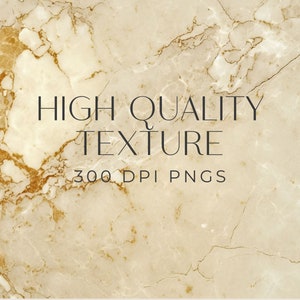 Puede incluir: Una textura de m&aacute;rmol de alta calidad en tonos beige y dorado. La imagen incluye el texto "HIGH QUALITY TEXTURE 300 DPI PNGS".