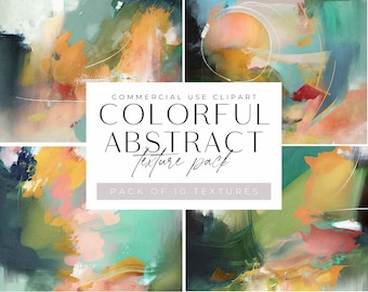 Kleurrijke abstracte textuur clipart pngs, moderne aquarel texturen, jpeg, commercieel gebruik, boho moderne vormen, penseelstreken