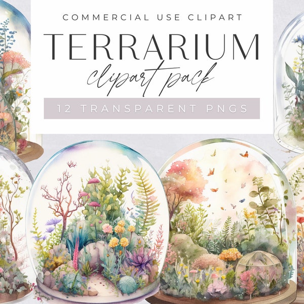 Terrarium Clipart, Fairy house clip art, Jar garden art, Garden snow globe clipart, transparent png, commercial use