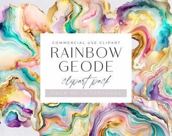Regenboog alcoholinkt png clipart, geode transparant, kleurrijke achtergronden en texturen, vloeibare inkt, digitale download, kleurrijke illustratie