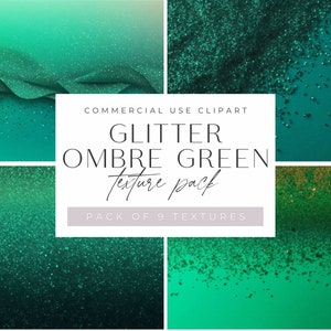 Glitter Ombre Green Texture Clipart, helle und bunte Farbverlaufshintergründe, jpeg kommerzielle Nutzung, Sparkle Hintergrund