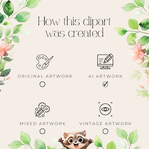 a picture of an animal with a flower frame around it