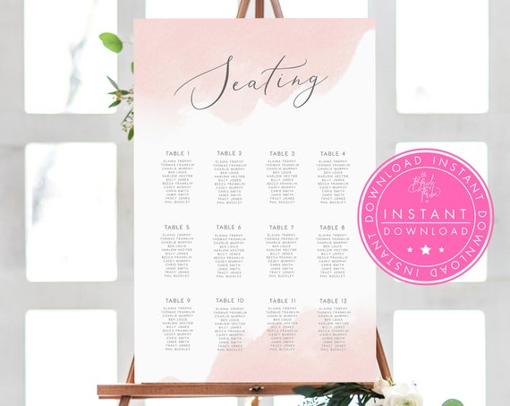 Bridal Shower Seating Chart