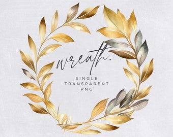 Imágenes prediseñadas de corona de otoño, IMAGEN ÚNICA, coronas de acuarela de otoño, media corona, imágenes prediseñadas de invitación de boda, hojas rústicas, png transparente