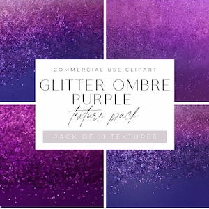 Glitter Ombre Purple Texture Clipart, Bright and Colourful Gradient backgrounds, jpeg, commercial use, Sparkle Background