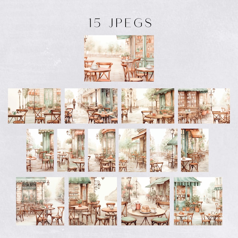 a collage of pictures of tables and chairs