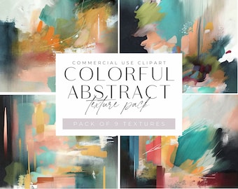 Kleurrijke abstracte textuur clipart pngs, moderne aquarel texturen, jpeg, commercieel gebruik, boho moderne vormen, penseelstreken
